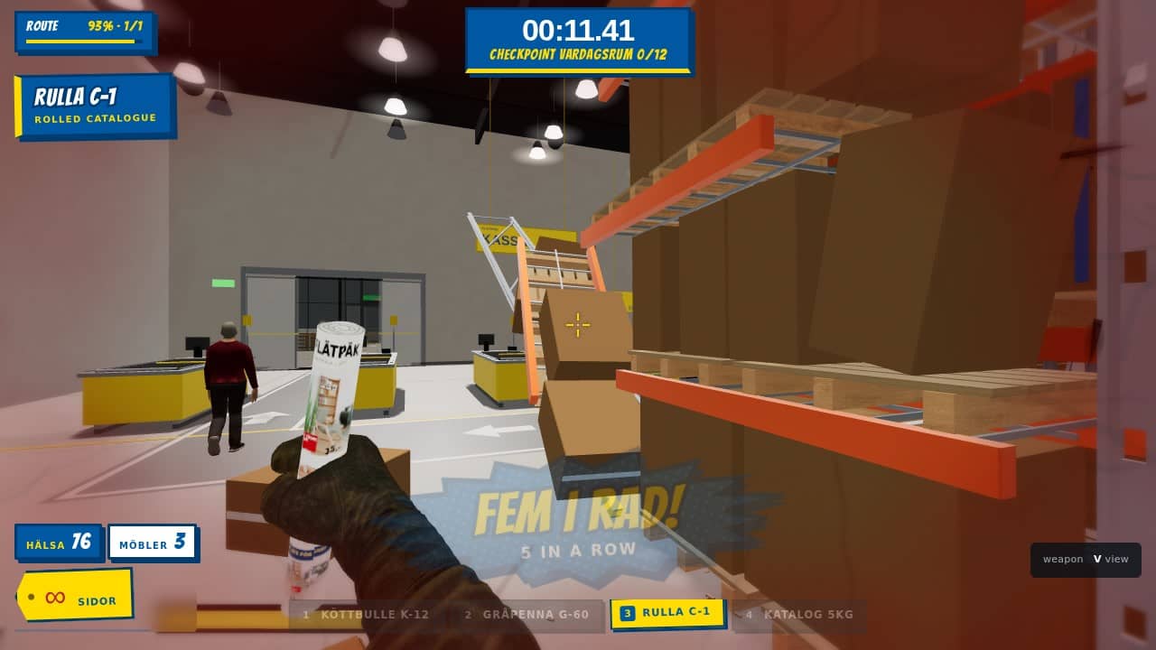 MÖBELKRIG, gameplay